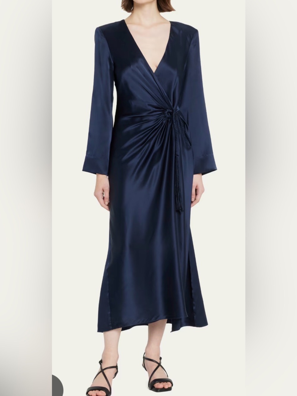 CINQ À SEPT
Serena Faux-Wrap Midi Silk Dress